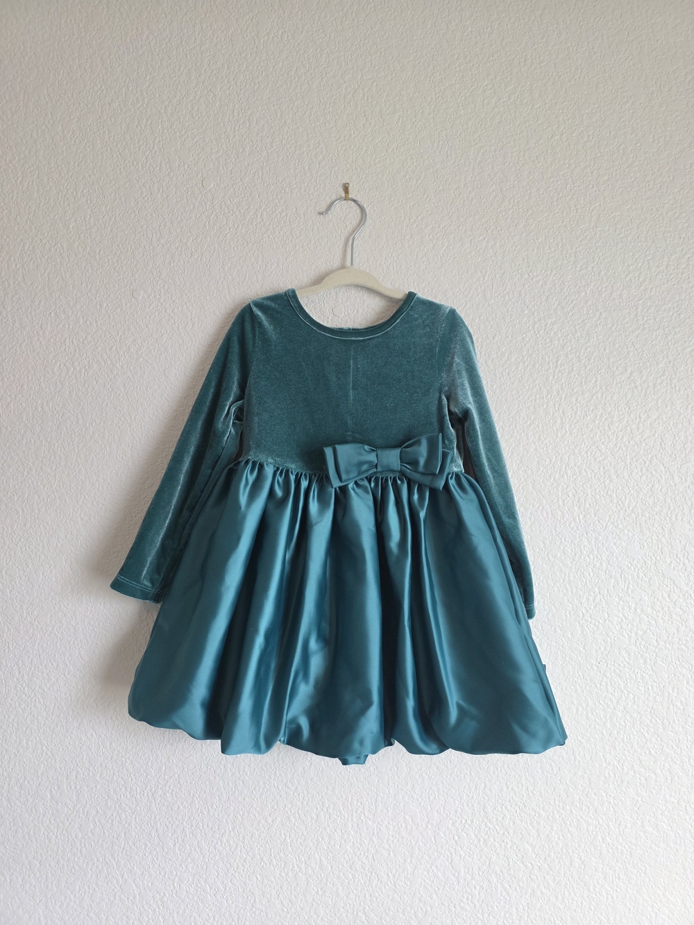 Cat & Jack Toddler Girls 3T Velvet Bow Dress NWT